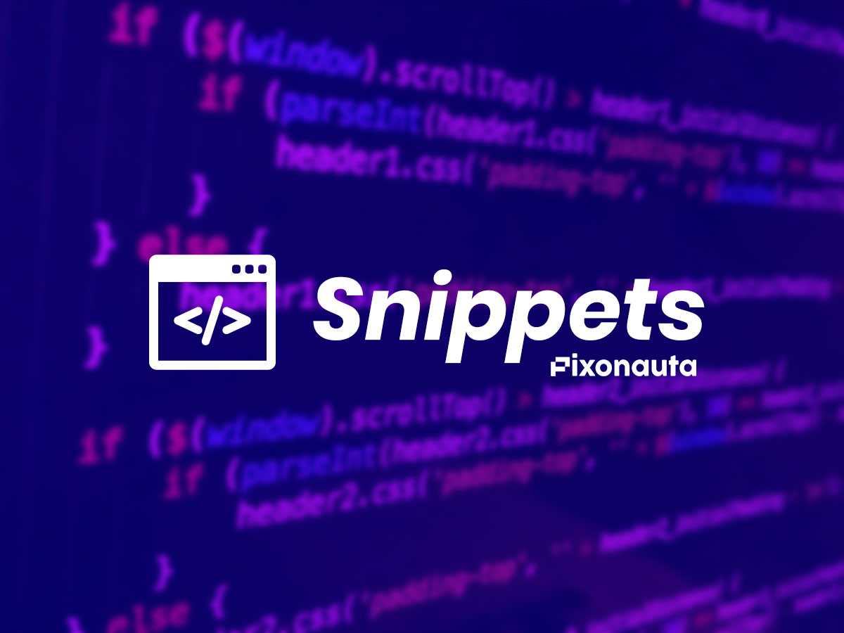 Qué son y como usar los Snippets de código